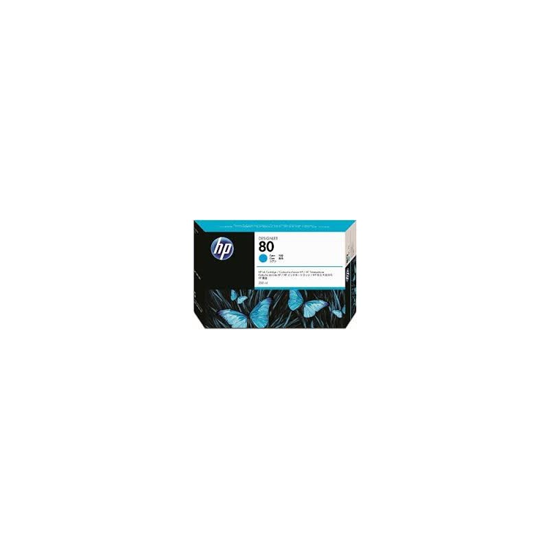 HP Ink C4846A No.80 Cyan 350ml pour traceur Designjet 1050C, 1055CM
