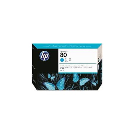 HP Ink C4846A No.80 Cyan 350ml pour traceur Designjet 1050C, 1055CM