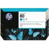 HP Ink C4846A No.80 Cyan 350ml pour traceur Designjet 1050C, 1055CM