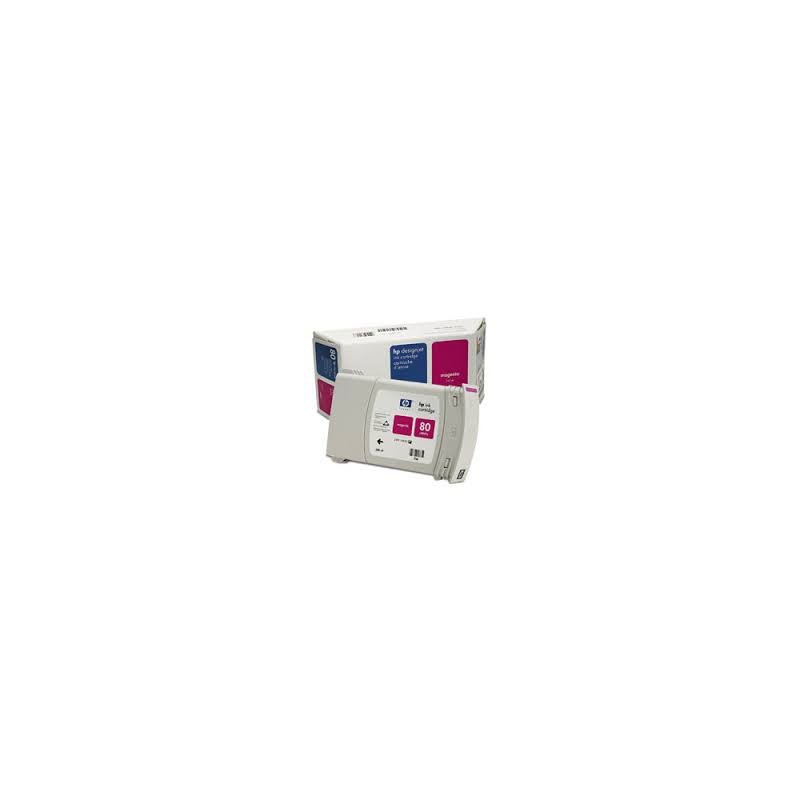 HP Ink C4847A No.80 Magenta 350ml pour traceur Designjet 1050C, 1055CM