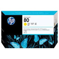 HP Ink C4848A No.80 Jaune 350ml pour traceur Designjet 1050C, 1055CM