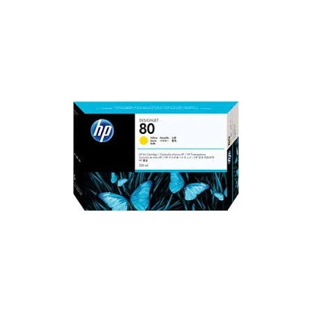 HP Ink C4848A No.80 Jaune 350ml pour traceur Designjet 1050C, 1055CM HP Ink C4848A No.80 Jaune 350ml pour traceur Designjet 1050C, 1055CM