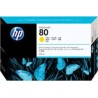 HP Ink C4848A No.80 Jaune 350ml pour traceur Designjet 1050C, 1055CM