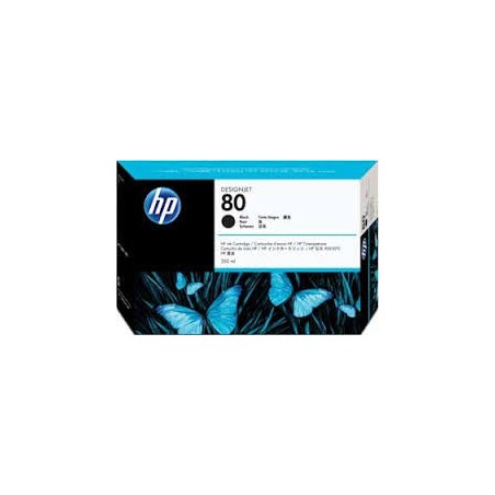 HP Ink C4871A No.80 Noir 350ml pour traceur Designjet 1050C, 1055CM HP Ink C4871A No.80 Noir 350ml pour traceur Designjet 1050C, 1055CM
