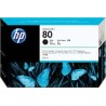 HP Ink C4871A No.80 Noir 350ml pour traceur Designjet 1050C, 1055CM