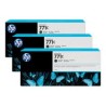 HP Ink B6Y31A No.771C Matte Noir 3 x 775ml pour traceur Designjet Z6200ps