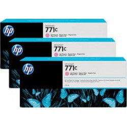 HP Ink B6Y35A No.771C Light Magenta 3 x 775ml pour traceur Designjet Z6200ps