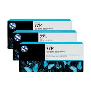 HP Ink B6Y35A No.771C Light Magenta 3 x 775ml pour traceur Designjet Z6200ps