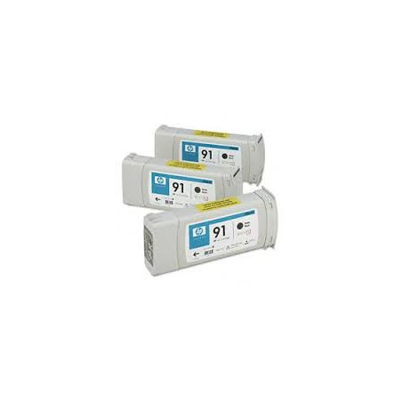 HP Ink C9480A No.91 Matte Noir 3 x 775ml pour traceur Designjet Z6100ps HP Ink C9480A No.91 Matte Noir 3 x 775ml pour traceur Designjet Z6100ps