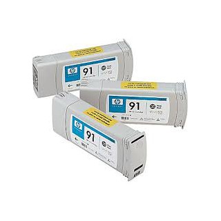 HP Ink C9480A No.91 Photo Noir 3 x 775ml pour traceur Designjet Z6100ps