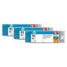 HP Ink C9484A No.91 Magenta 3 x 775ml pour traceur Designjet Z6100ps