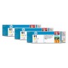 HP Ink C9485A No.91 Jaune 3 x 775ml pour traceur Designjet Z6100ps
