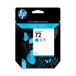 HP Ink C9371A No.72 Cyan pour traceur Designjet T610, T620, T770, T1100, T1200, T2300, T790, T1300