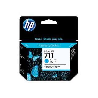 HP Ink CZ134A No.711 Cyan tri-pack 3 x 29ml pour traceur Designjet T120, T520