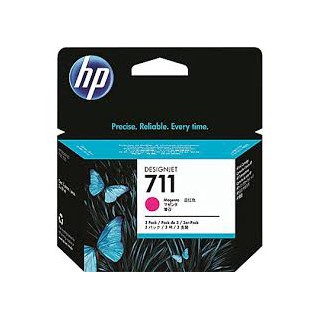 HP Ink CZ135A No.711 Magenta tri-pack 3 x 29ml pour traceur Designjet T120, T520