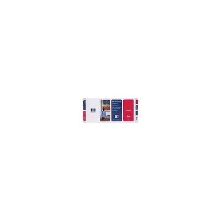 HP Tête d'impression + nettoyeur C4952A Magenta No.81 pour traceur Designjet 5000 HP Tête d'impression + nettoyeur C4952A Magenta No.81 pour traceur Designjet 5000