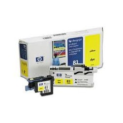 HP Tête d'impression C4953A Jaune No.81 pour traceur Designjet 5000