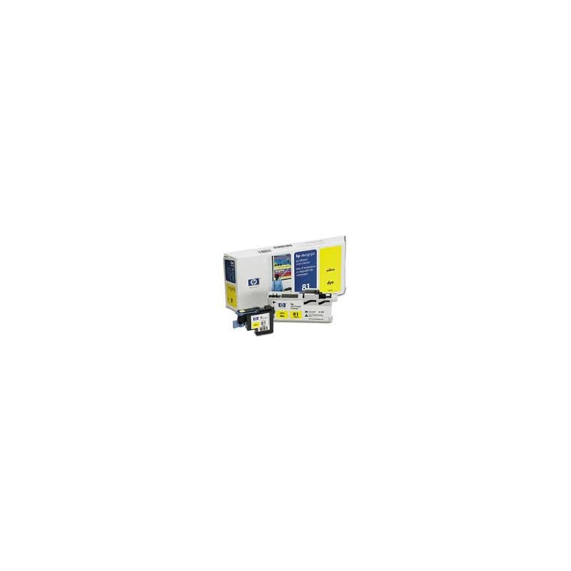HP Tête d'impression C4953A Jaune No.81 pour traceur Designjet 5000