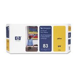 HP Tête d'impression C4963A Jaune No.83 + nettoyeur 680ml pour traceur Designjet 5000