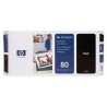 HP C4820A Tête d'impression Noir No.80 + nettoyeur pour traceur Designjet 1050c, 1055cm