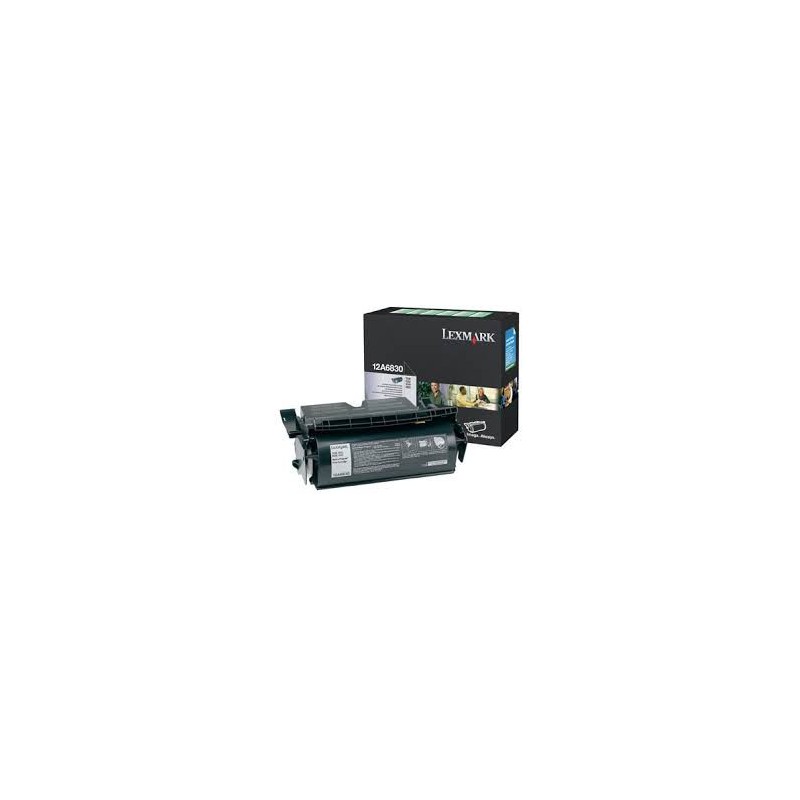 12A6830 Toner Noir Lexmark pour imprimante T520 / T522