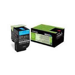 80C2HC0 Toner Cyan pour imprimante Lexmark CX 410, CX 510