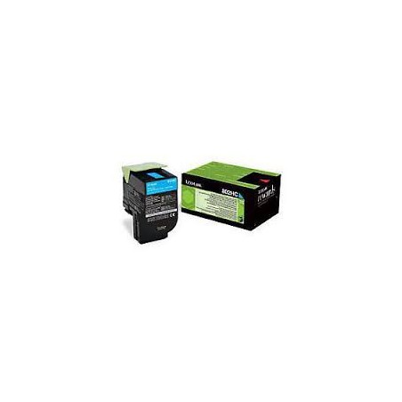 80C2HC0 Toner Cyan pour imprimante Lexmark CX 410, CX 510 80C2HC0 Toner Cyan pour imprimante Lexmark CX 410, CX 510