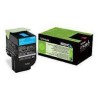80C2HC0 Toner Cyan pour imprimante Lexmark CX 410, CX 510