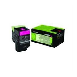 80C2HM0 Toner Magenta pour imprimante Lexmark CX 410, CX 510