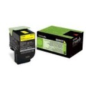 80C2HY0 Toner Jaune pour imprimante Lexmark CX 410, CX 510