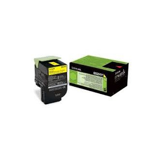 80C2HY0 Toner Jaune pour imprimante Lexmark CX 410, CX 510