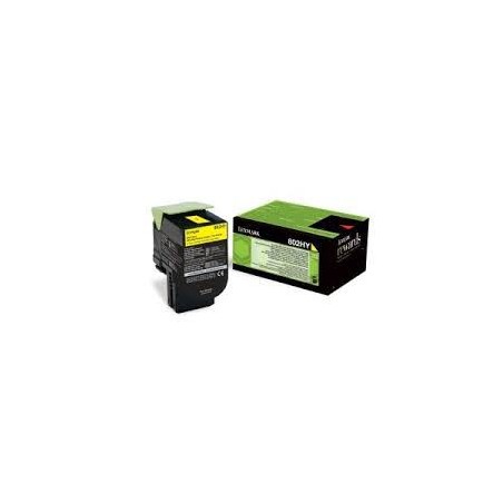 80C2HY0 Toner Jaune pour imprimante Lexmark CX 410, CX 510 80C2HY0 Toner Jaune pour imprimante Lexmark CX 410, CX 510