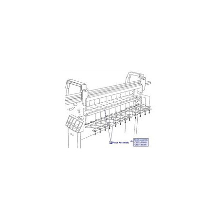 Q5669-60707 Pinch Assembly (24 et 44 pouces) imprimante HP Designjet Z2100 Z3100 Z3200 T1100 Q5669-60707 Pinch Assembly (24 et 44 pouces) imprimante HP Designjet Z2100 Z3100 Z3200 T1100
