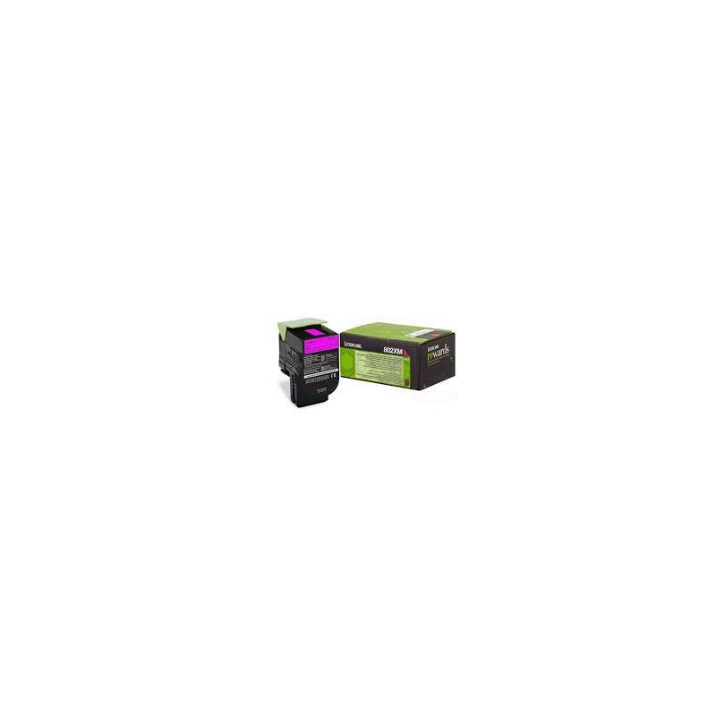 80C2XM0 Toner Magenta pour imprimante Lexmark CX510, CX510de, CX510dhe, CX510dthe