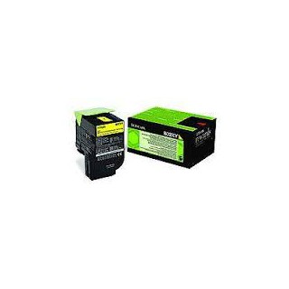 80C2XY0 Toner Jaune pour imprimante Lexmark CX510, CX510de, CX510dhe, CX510dthe