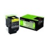 80C2XY0 Toner Jaune pour imprimante Lexmark CX510, CX510de, CX510dhe, CX510dthe