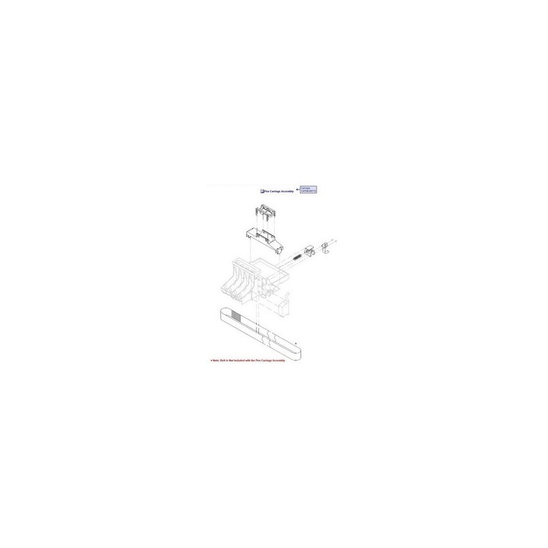 Q6683-67017 Chariot 24 pouces traceur HP Designjet T610 T1100