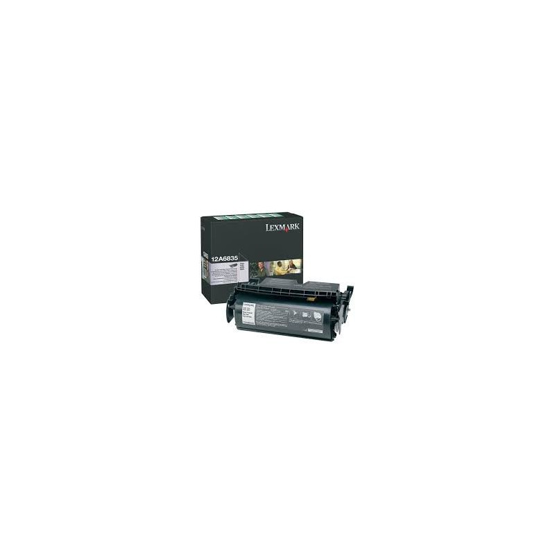 12A6835 Toner Noir 20k pour imprimante Lexmark T520, T522