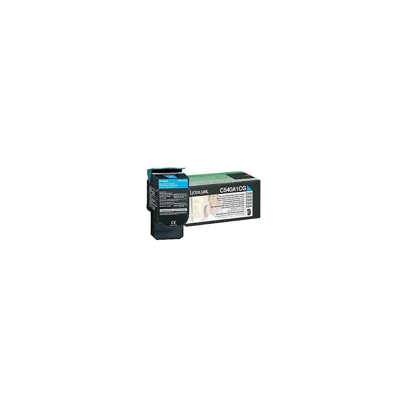 C540A1CG Toner Cyan imprimante Lexmark C540 C543 C544 C546 X543 X544