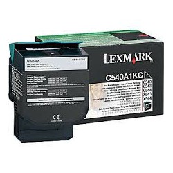 C540A1KG Toner Noir pour imprimante Lexmark C540, C543, C544, C546, X543, X544