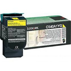 C540A1YG Toner Jaune pour imprimante Lexmark C540, C543, C544, C546, X543, X544