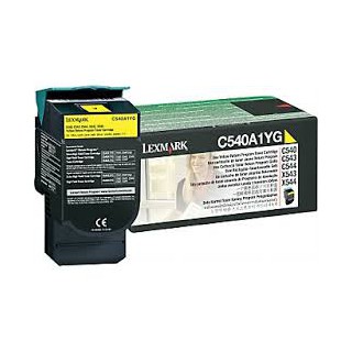 C540A1YG Toner Jaune pour imprimante Lexmark C540, C543, C544, C546, X543, X544