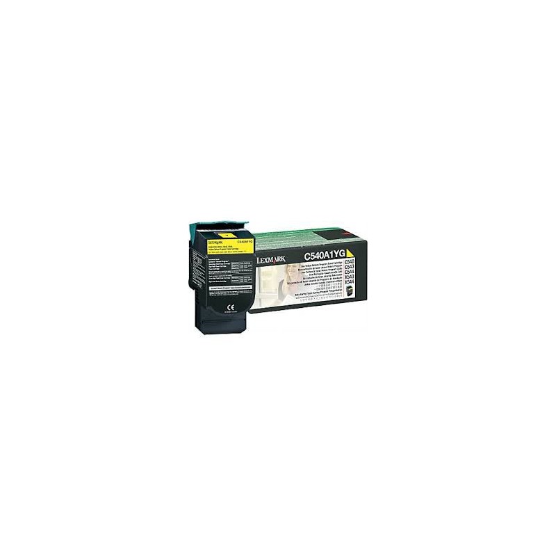 C540A1YG Toner Jaune imprimante Lexmark C540 C543 C544 C546 X543 X544