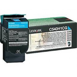 C540H1CG Toner Cyan pour imprimante Lexmark C543, X543, C544, X544, C546, X546, X548