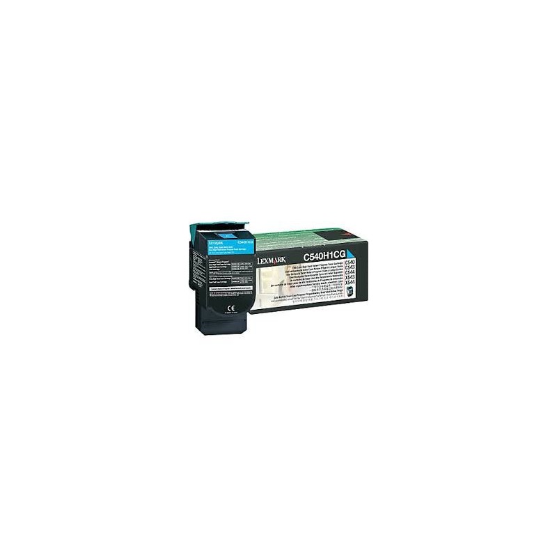 C540H1CG Toner Cyan pour imprimante Lexmark C543, C544, C546