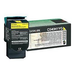 C540H1YG Toner Jaune pour imprimante Lexmark C543, X543, C544, X544, C546, X546, X548