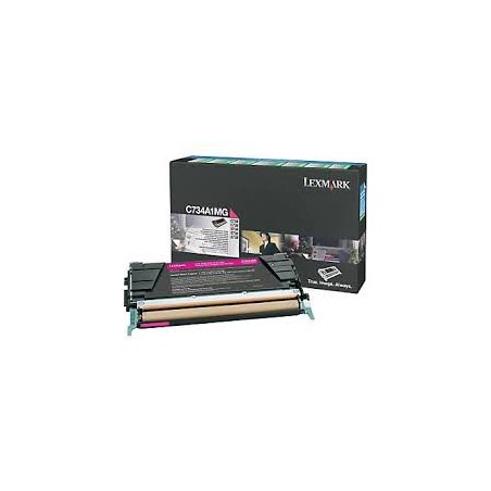 C734A1MG Toner Magenta pour imprimante Lexmark C734, C736, X734, X736, X738 C734A1MG Toner Magenta pour imprimante Lexmark C734, C736, X734, X736, X738