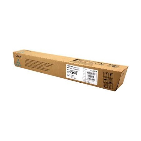 Cartouche de toner Ricoh MP C3502 Cyan 18k 842019 ancienne réf. 841654. 841742 pour copieur MPC3502 MPC3002 Cartouche de toner Ricoh MP C3502 Cyan 18k 842019 ancienne réf. 841654. 841742 pour copieur MPC3502 MPC3002