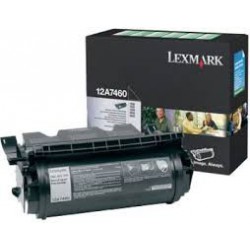 12A7460 Toner Noir 5k pour imprimante Lexmark T630, T632