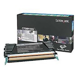 C736H1KG Toner Noir pour imprimante Lexmark C736DN, C736N, X736DTN, X736DE, X738DE